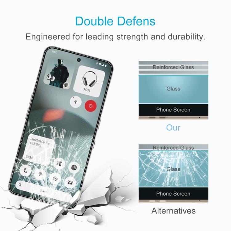 For Nothing Phone 3 10pcs 0.26mm 9H 2.5D Tempered Glass Film