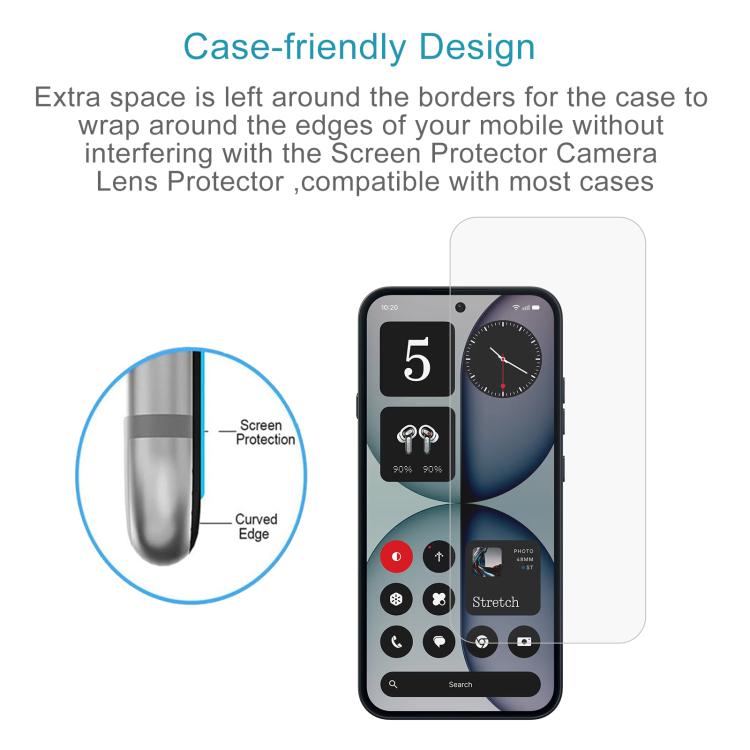 For Nothing Phone 4a 10pcs 0.26mm 9H 2.5D Tempered Glass Film