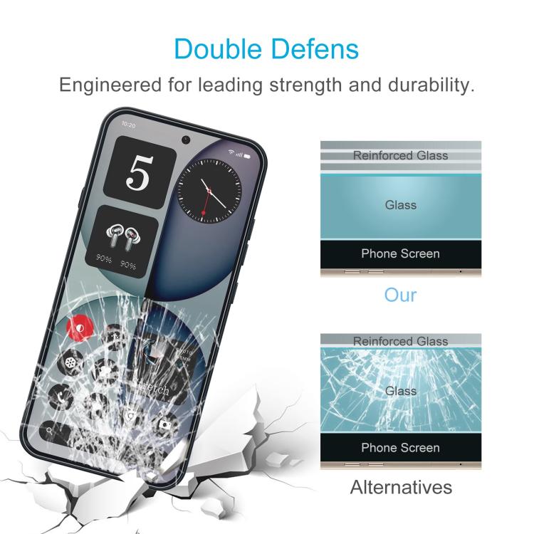 For Nothing Phone 4a 10pcs 0.26mm 9H 2.5D Tempered Glass Film