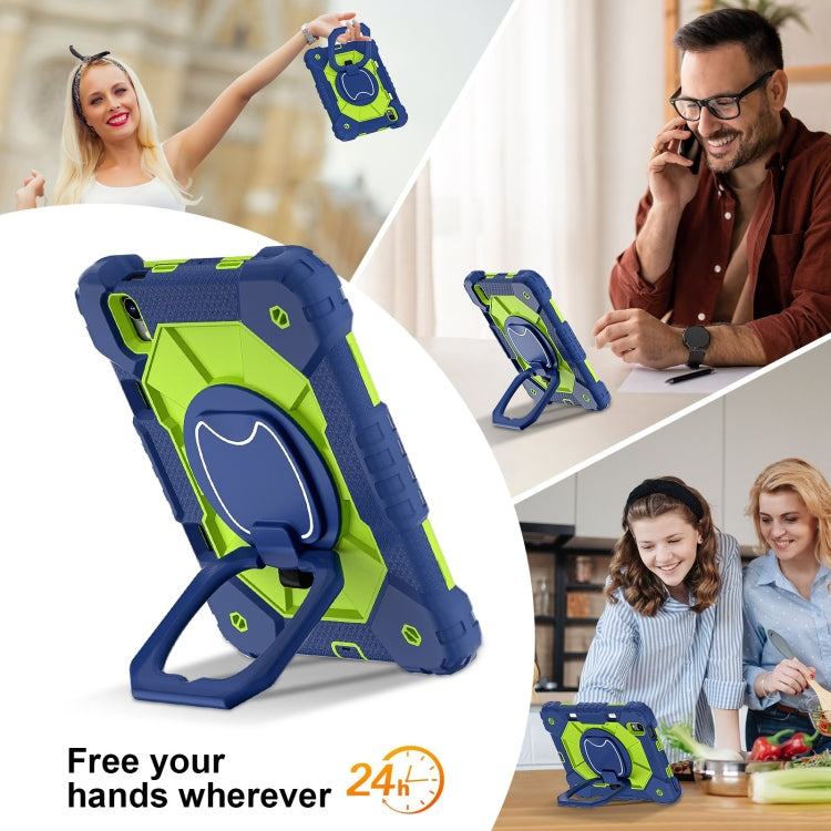 For iPad mini 2024 / mini 6 Contrast Color Robot Silicone Hybrid PC Tablet Case