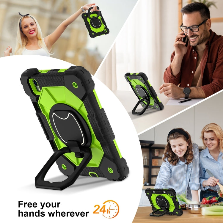 For iPad mini 2024 / mini 6 Contrast Color Robot Silicone Hybrid PC Tablet Case