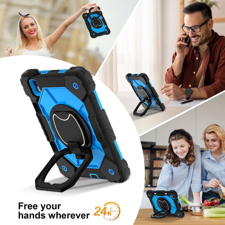 For iPad mini 2024 / mini 6 Contrast Color Robot Silicone Hybrid PC Tablet Case