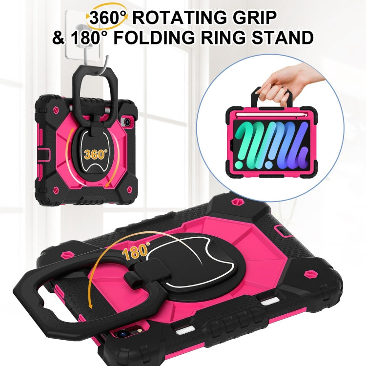 For iPad mini 2024 / mini 6 Contrast Color Robot Silicone Hybrid PC Tablet Case