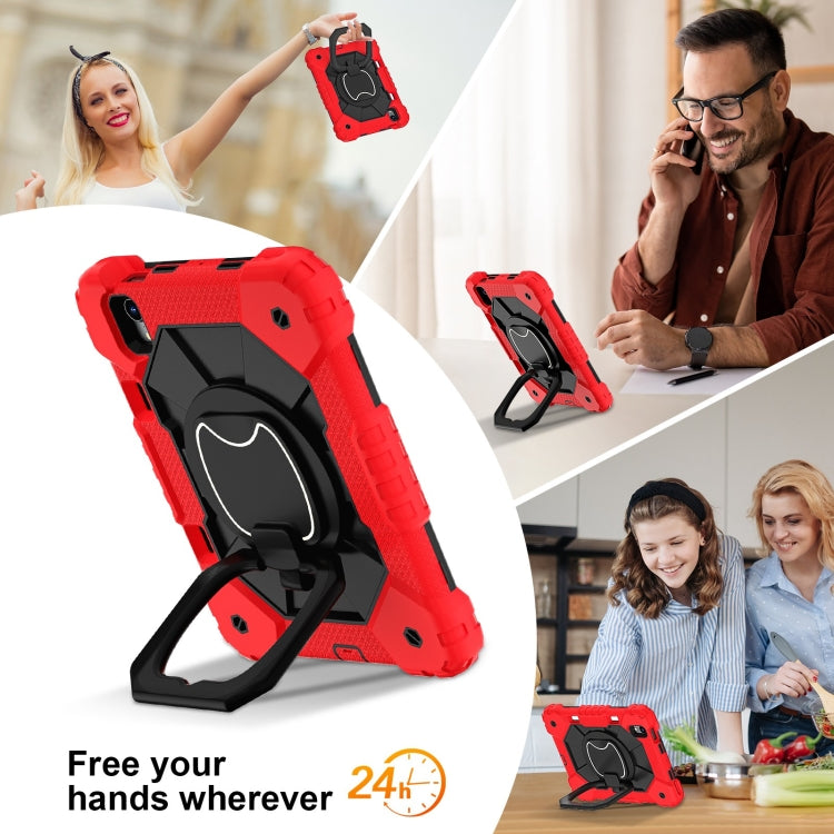 For iPad mini 2024 / mini 6 Contrast Color Robot Silicone Hybrid PC Tablet Case