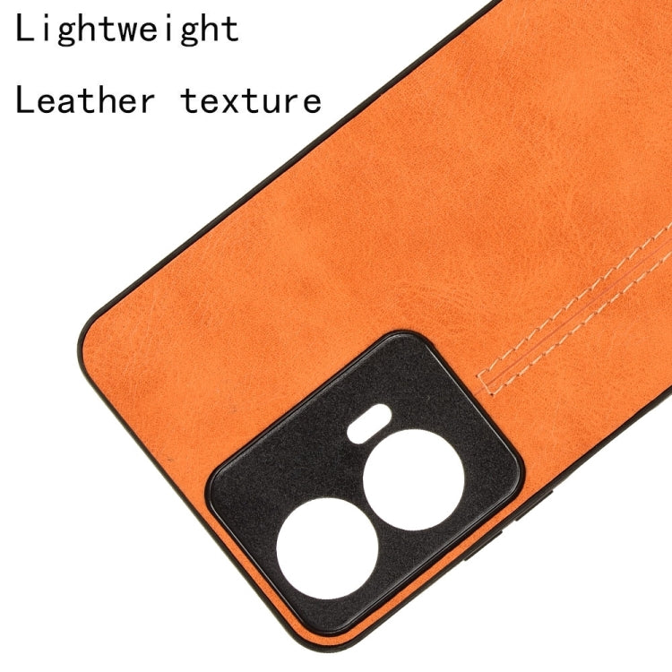 For Motorola Moto E14 Cow Pattern Sewing Back Cover Phone Case