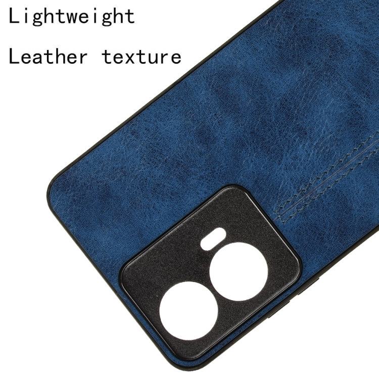 For Motorola Moto E14 Cow Pattern Sewing Back Cover Phone Case
