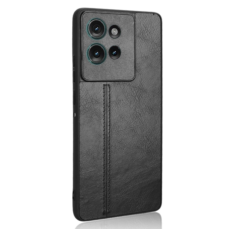 For Motorola Edge 50 Cow Pattern Sewing Back Cover Phone Case