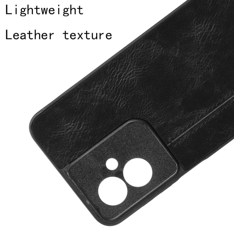 For Motorola Moto G55 5G Cow Pattern Sewing Back Cover Phone Case