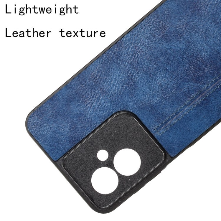 For Motorola Moto G55 5G Cow Pattern Sewing Back Cover Phone Case