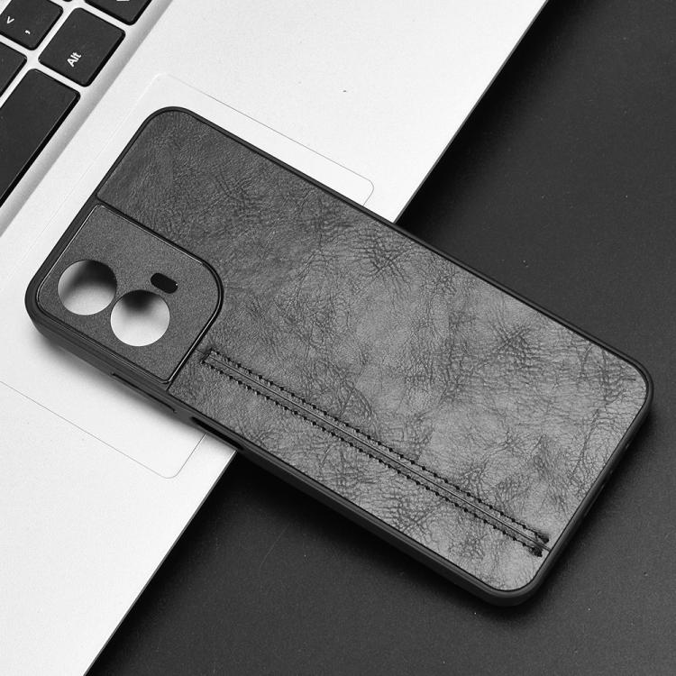For Motorola Moto G45 5G Cow Pattern Sewing Back Cover Phone Case