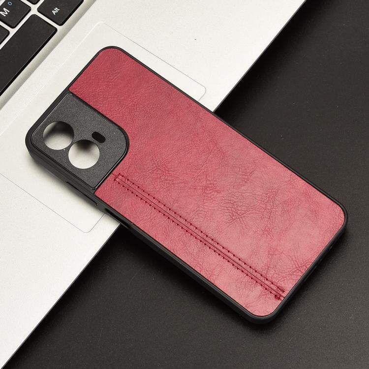 For Motorola Moto G45 5G Cow Pattern Sewing Back Cover Phone Case