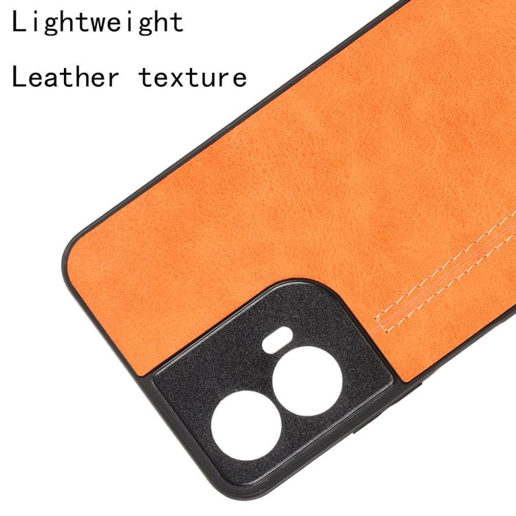 For Motorola Moto G45 5G Cow Pattern Sewing Back Cover Phone Case