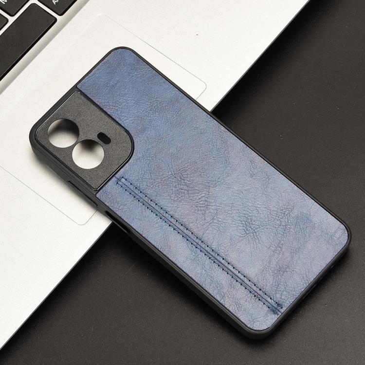 For Motorola Moto G45 5G Cow Pattern Sewing Back Cover Phone Case