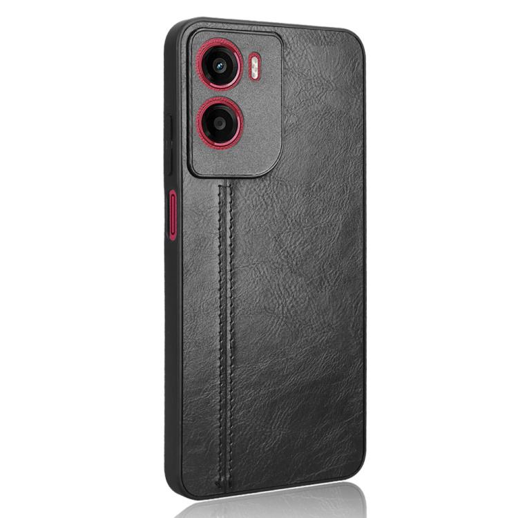 For Motorola Moto G05 / Moto E15 Cow Pattern Sewing Back Cover Phone Case