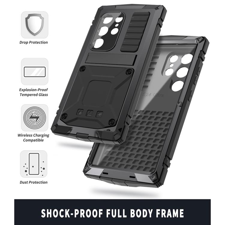 For Samsung Galaxy S25 Ultra 5G R-JUST Life Waterproof Dustproof Shockproof Phone Case