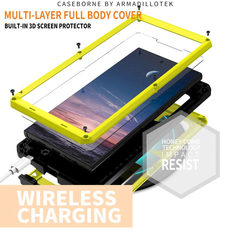For Samsung Galaxy S25 Ultra 5G R-JUST Sliding Camera Life Waterproof Holder Phone Case