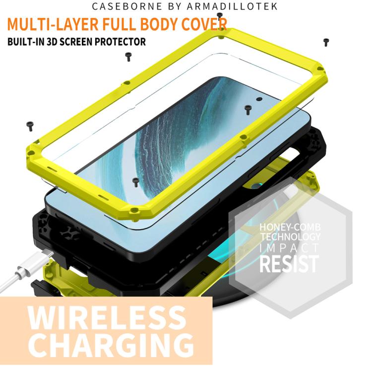 For Samsung Galaxy S25+ 5G R-JUST Sliding Camera Life Waterproof Holder Phone Case