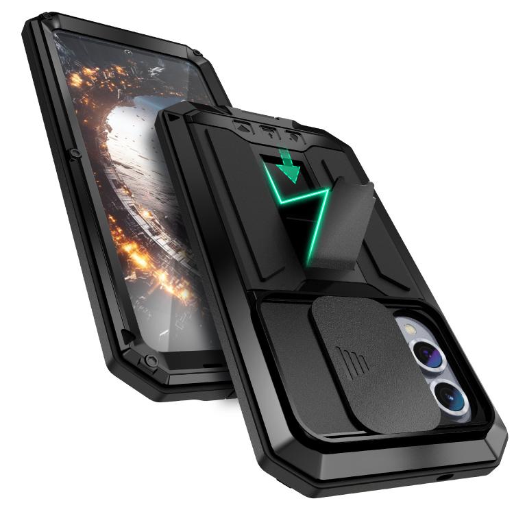 For Samsung Galaxy S25 Edge 5G R-JUST Sliding Camera Life Waterproof Holder Phone Case