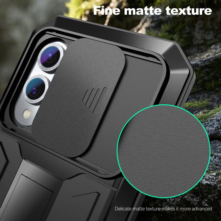 For Samsung Galaxy S25 Edge 5G R-JUST Sliding Camera Life Waterproof Holder Phone Case