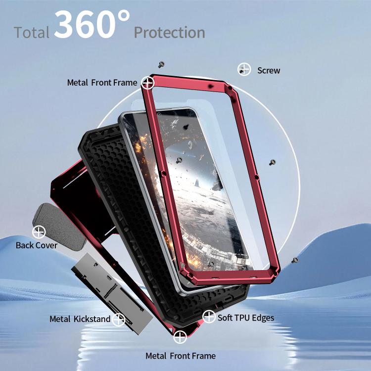 For Samsung Galaxy S25 Edge 5G R-JUST Sliding Camera Life Waterproof Holder Phone Case