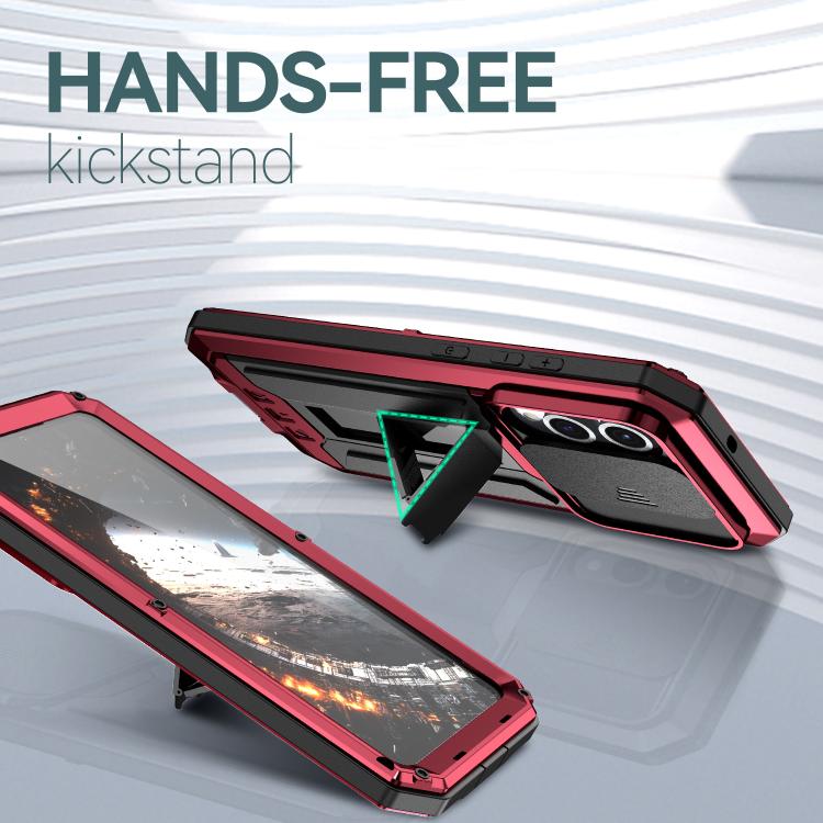 For Samsung Galaxy S25 Edge 5G R-JUST Sliding Camera Life Waterproof Holder Phone Case