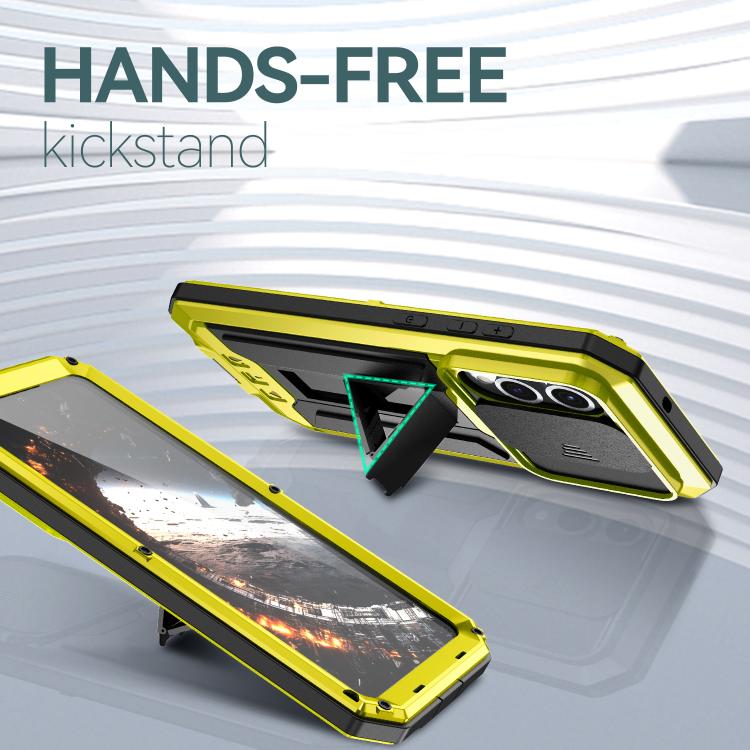 For Samsung Galaxy S25 Edge 5G R-JUST Sliding Camera Life Waterproof Holder Phone Case