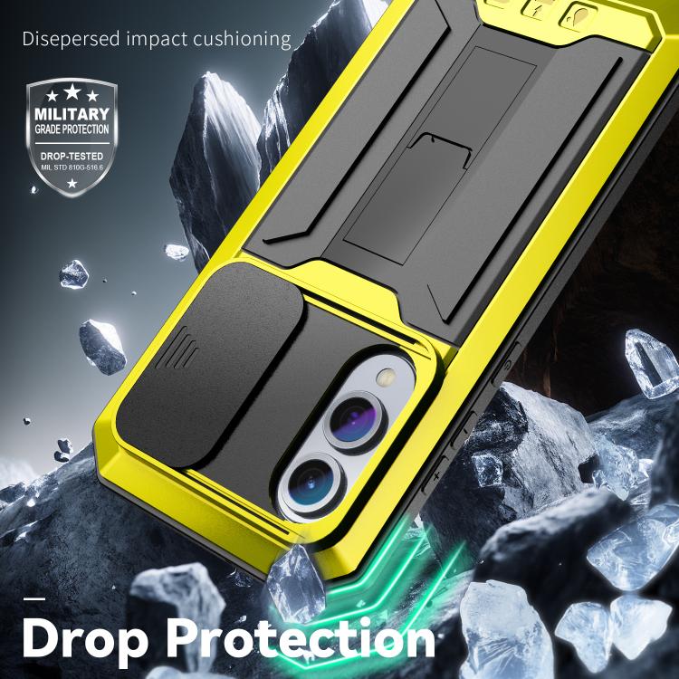 For Samsung Galaxy S25 Edge 5G R-JUST Sliding Camera Life Waterproof Holder Phone Case