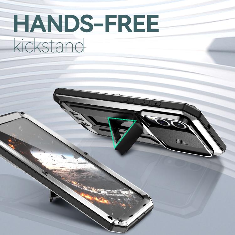 For Samsung Galaxy S25 Edge 5G R-JUST Sliding Camera Life Waterproof Holder Phone Case