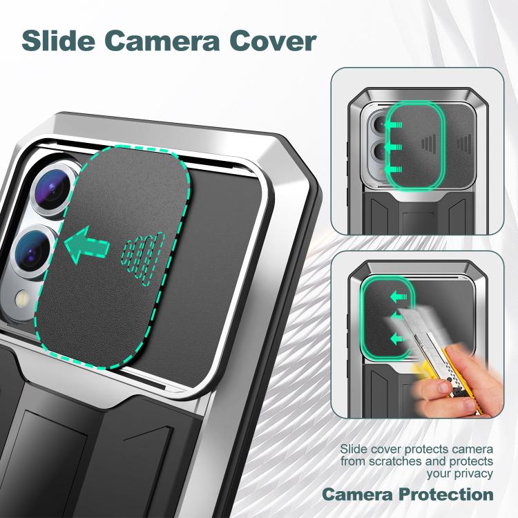For Samsung Galaxy S25 Edge 5G R-JUST Sliding Camera Life Waterproof Holder Phone Case