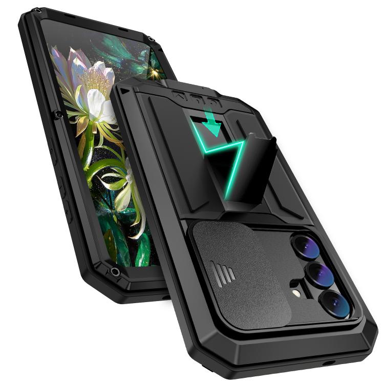 For Samsung Galaxy S26+ 5G R-JUST Sliding Camera Life Waterproof Holder Phone Case