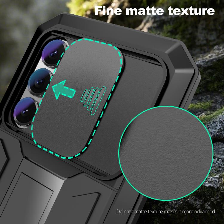 For Samsung Galaxy S26+ 5G R-JUST Sliding Camera Life Waterproof Holder Phone Case