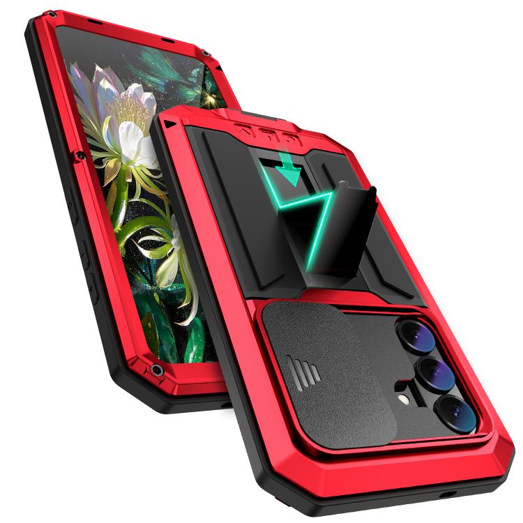 For Samsung Galaxy S26+ 5G R-JUST Sliding Camera Life Waterproof Holder Phone Case