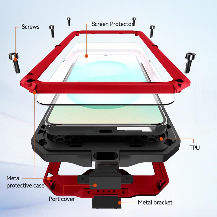 For Samsung Galaxy S26+ 5G R-JUST Sliding Camera Life Waterproof Holder Phone Case