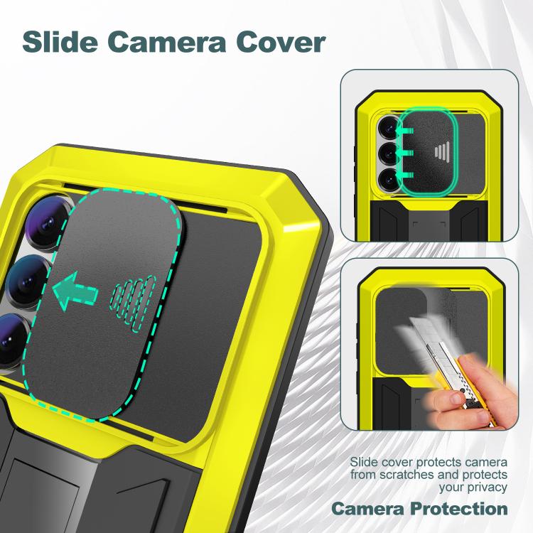 For Samsung Galaxy S26+ 5G R-JUST Sliding Camera Life Waterproof Holder Phone Case