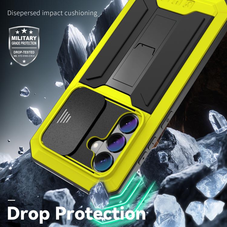 For Samsung Galaxy S26+ 5G R-JUST Sliding Camera Life Waterproof Holder Phone Case