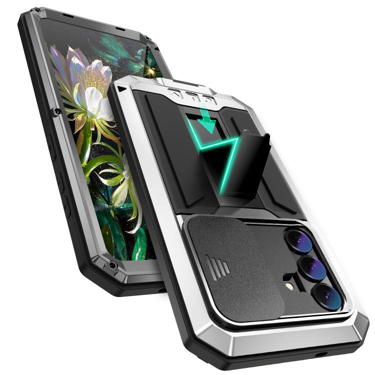 For Samsung Galaxy S26+ 5G R-JUST Sliding Camera Life Waterproof Holder Phone Case