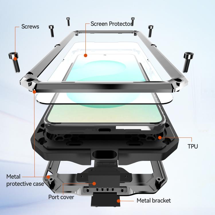 For Samsung Galaxy S26+ 5G R-JUST Sliding Camera Life Waterproof Holder Phone Case