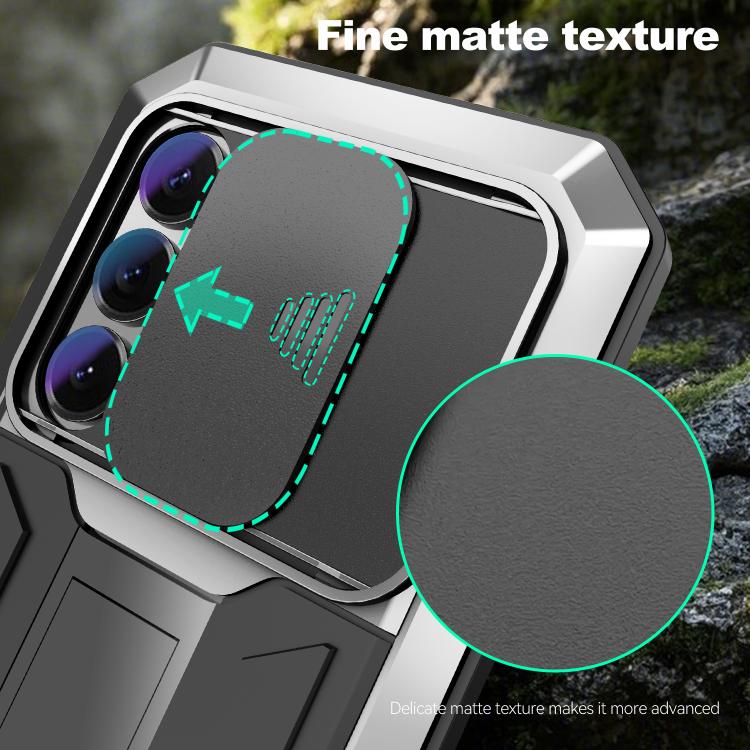 For Samsung Galaxy S26+ 5G R-JUST Sliding Camera Life Waterproof Holder Phone Case