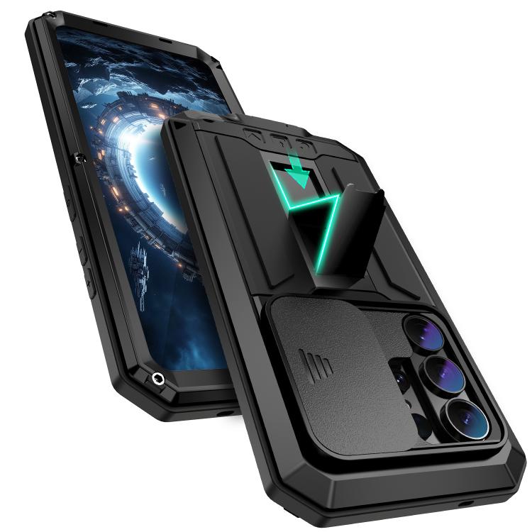 For Samsung Galaxy S26 Ultra 5G R-JUST Sliding Camera Life Waterproof Holder Phone Case