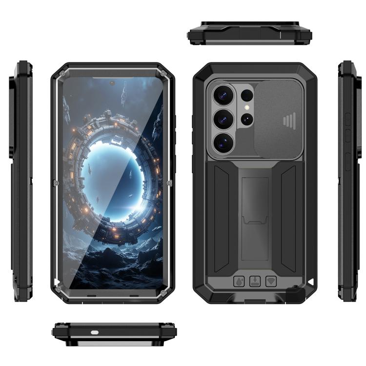 For Samsung Galaxy S26 Ultra 5G R-JUST Sliding Camera Life Waterproof Holder Phone Case