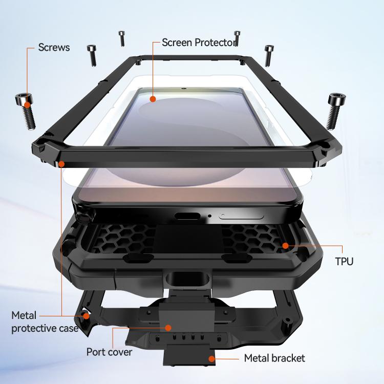 For Samsung Galaxy S26 Ultra 5G R-JUST Sliding Camera Life Waterproof Holder Phone Case