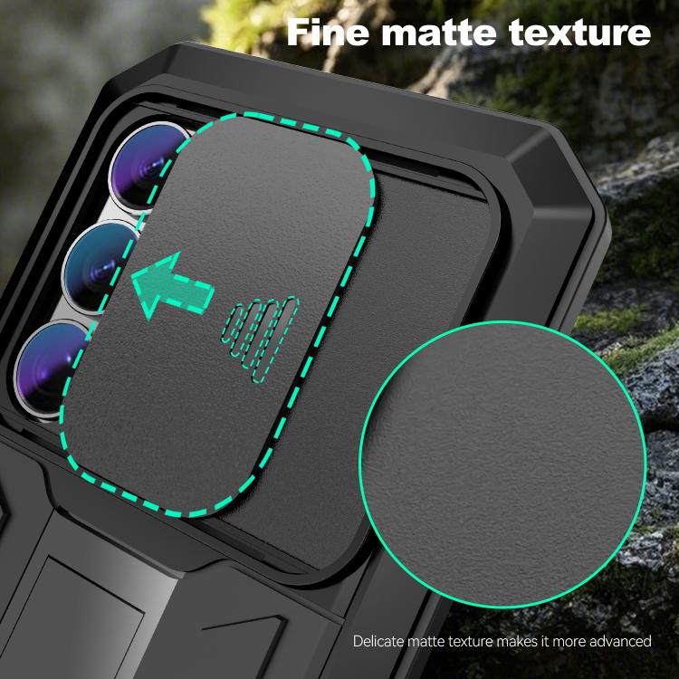 For Samsung Galaxy S26 Ultra 5G R-JUST Sliding Camera Life Waterproof Holder Phone Case