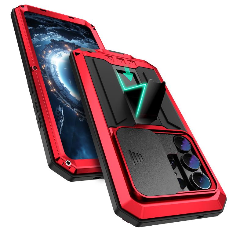 For Samsung Galaxy S26 Ultra 5G R-JUST Sliding Camera Life Waterproof Holder Phone Case