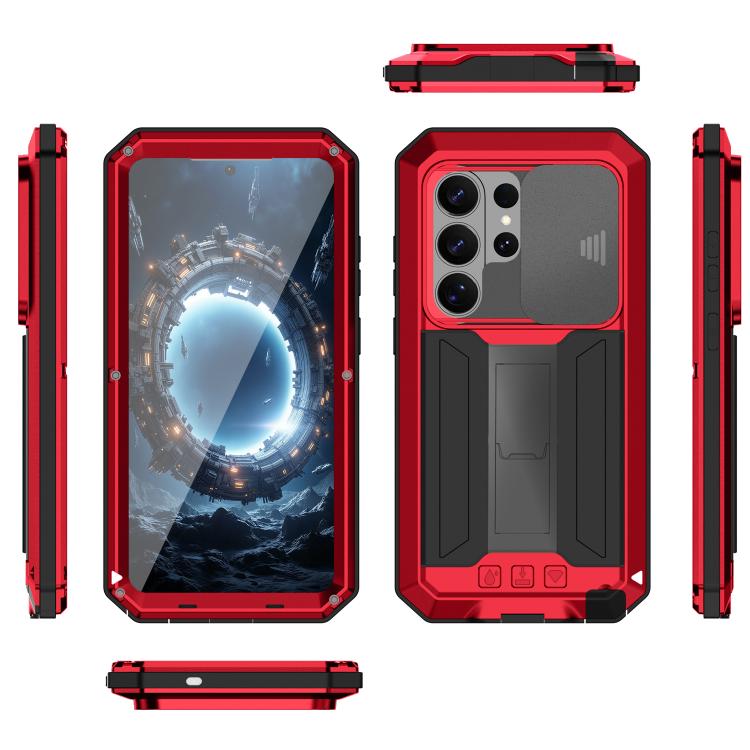 For Samsung Galaxy S26 Ultra 5G R-JUST Sliding Camera Life Waterproof Holder Phone Case
