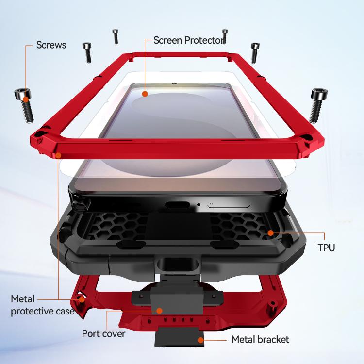 For Samsung Galaxy S26 Ultra 5G R-JUST Sliding Camera Life Waterproof Holder Phone Case