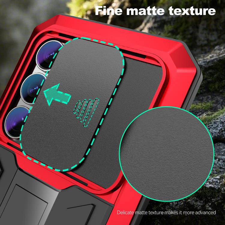 For Samsung Galaxy S26 Ultra 5G R-JUST Sliding Camera Life Waterproof Holder Phone Case