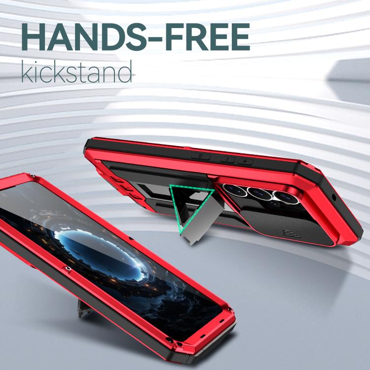 For Samsung Galaxy S26 Ultra 5G R-JUST Sliding Camera Life Waterproof Holder Phone Case