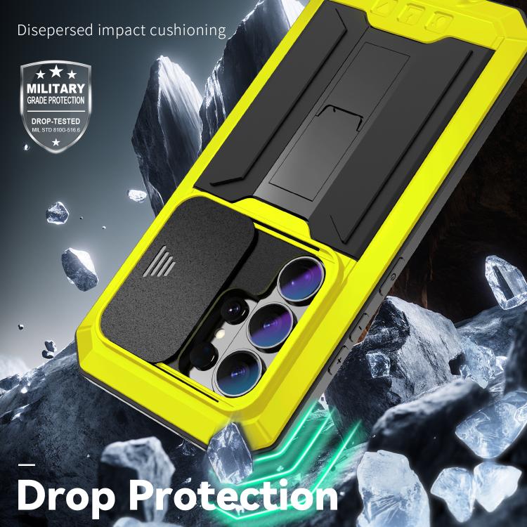 For Samsung Galaxy S26 Ultra 5G R-JUST Sliding Camera Life Waterproof Holder Phone Case