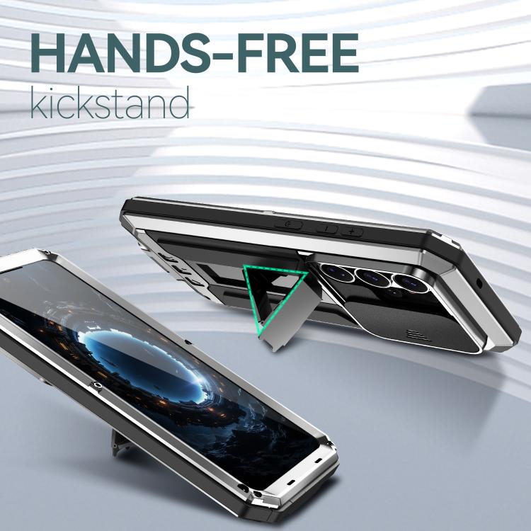 For Samsung Galaxy S26 Ultra 5G R-JUST Sliding Camera Life Waterproof Holder Phone Case