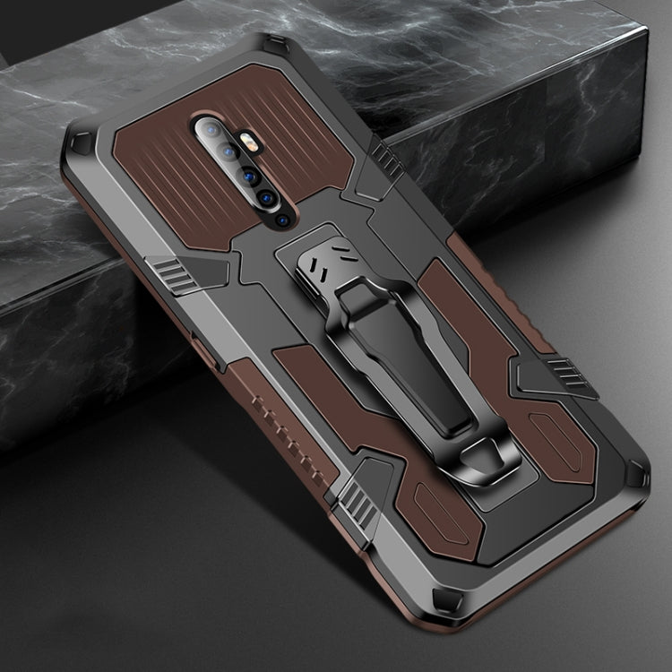 For OPPO Reno2 F Machine Armor Warrior Shockproof PC + TPU Protective Case